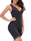 Plus Size Women Tommy Control Hip Lifting Zip Front Open Crotch Lace Trim Bodysuits