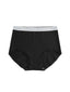 Women's Cotton Lace Trim Panties with Letter Waistband - Solid Color, Cozy Lining