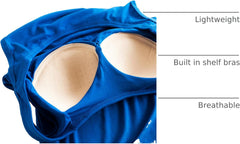 Alizeal 3 Pcs Women's Basic Solid Camisole Stretch Casual Tank Tops