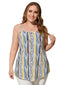 Plus Size Spaghetti Cut Out Sleeveless Cami