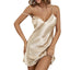 Women's Satin V-Wire Sleeveless Nightgown - Romantic & Comfortable Pajamas for Spring/Summer