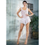 Love&Lemonade White Frill Ruffle Dot Mesh Playsuit LM81256