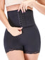 Plus Size Women Tummy Control Front Closure Lace Trim High Waist Shapwear Panty