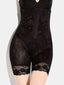 Women Embroidered Solid Color Lace Tummy Control Shapewear Panties