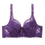 Women's Push Up Bras 34 Cup Lace Pure Color Hook & Eye Daily Wear POLY 1PC Plus Size
