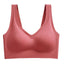 Women's Wireless Bras Full Coverage Pure Color Pull-On Closure Nylon Sexy 1PC Bras & Bralettes Plus Size