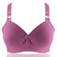 Women's Push Up Bras Wireless Bras Full Coverage Pure Color Hook & Eye Cotton 1PC Plus Size