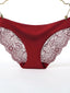 Women's Sexy Panties Basic Panties Brief Underwear 3Pcs Underwear Fashion Sexy Comfort Lace Basic Lace Pure Color Nylon Low Waist Sexy Black Purple Pink
