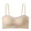 Women's Wireless Bras Padded Bras Adjustable Strapless Bras 3,4 Cup V Neck Breathable Push Up Invisible Pure Color Front Closure Date Valentine's Day Casual Daily Nylon 1PC White Black , 1 PC