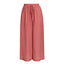 Elastic High Waist Wide Leg Solid Lace Up Trousers Street Wear Pants - Sheseelady