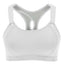 Women's Seamless High Impact Quick Drying Full Coverage Padded Sports Bra White