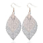 Vintage Leaves Drop Earrings Luxury Boho Bohemian Leaf Dangle Earrings Hollow Out