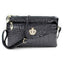 Pu Diamond Crown Crossbody Shoulder Zipper Handbag