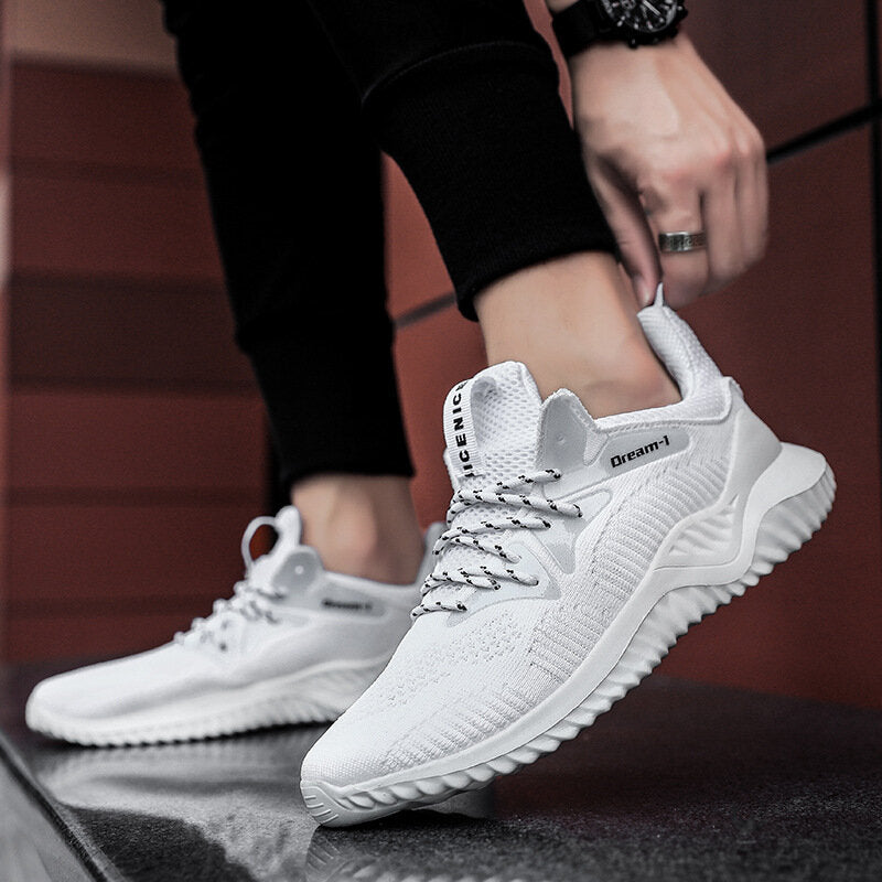 Men's Lightweight Sports Shoes Breathable Mesh Running Shoes Flying Woven Casual Sneakers Secondary image