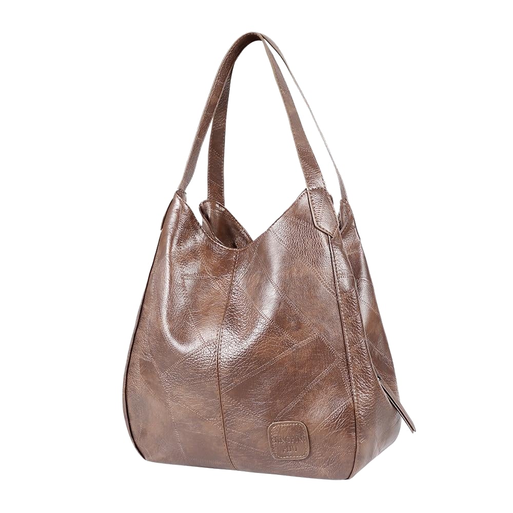 Vintage Luxury Women's Large Leather Handbags Secondary image