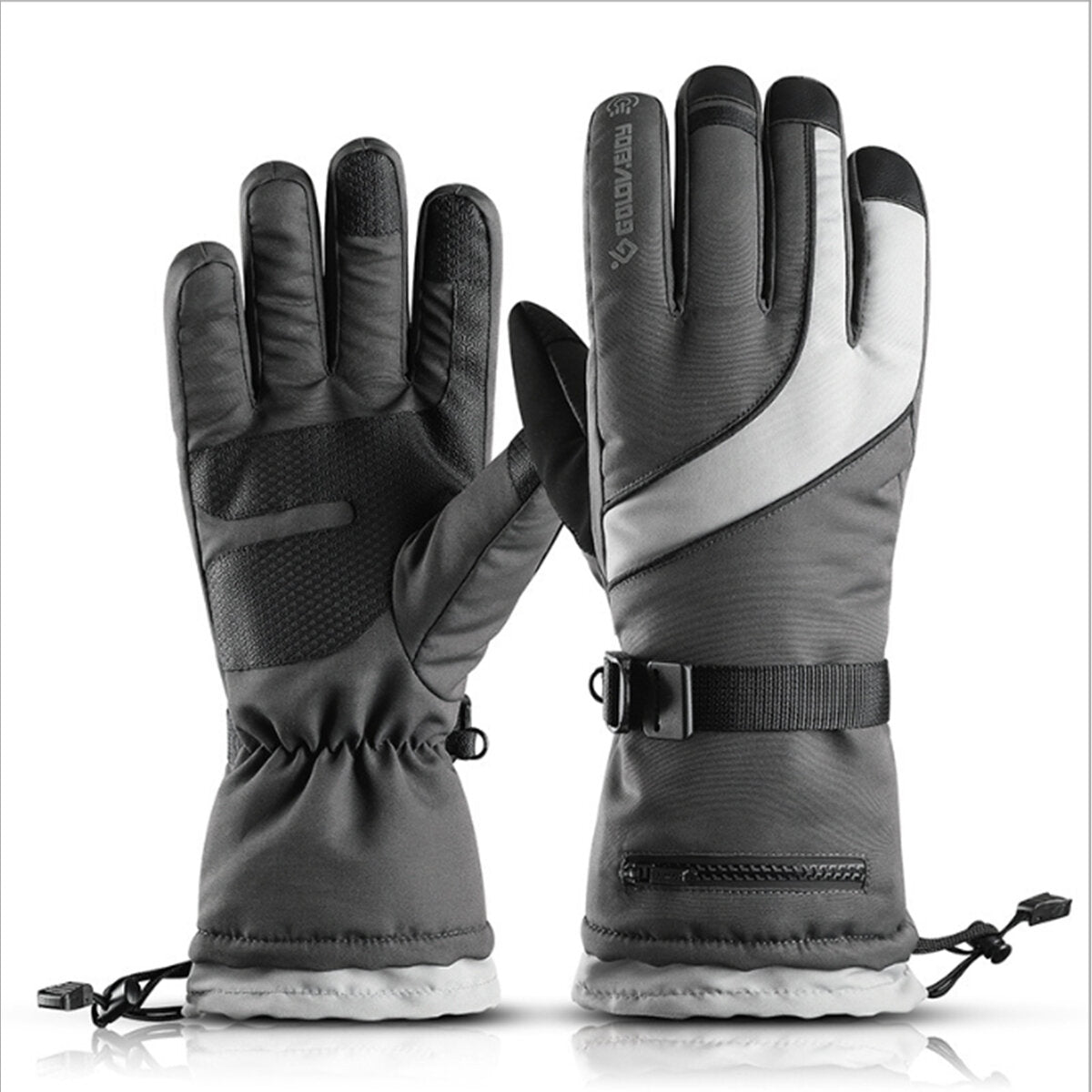 Winter Ski Cycling Thermal Gloves Touch Screen Anti-slip Full Finger Bike Glove Secondary image