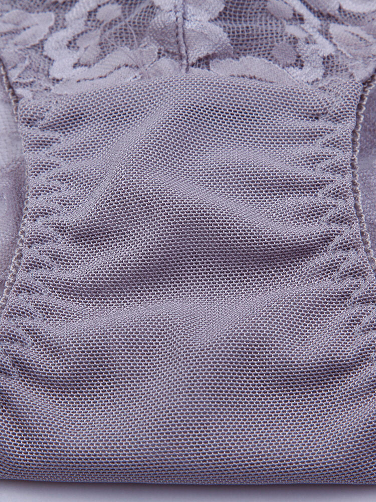 Women's Floral Lace Mid-Rise Hip-Lifting Panties