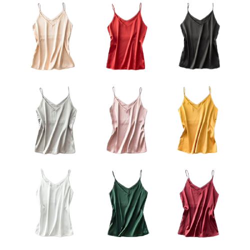 Casual Women's V-neck Sleeveless Spaghetti Strap Camisole Plus Size Main image