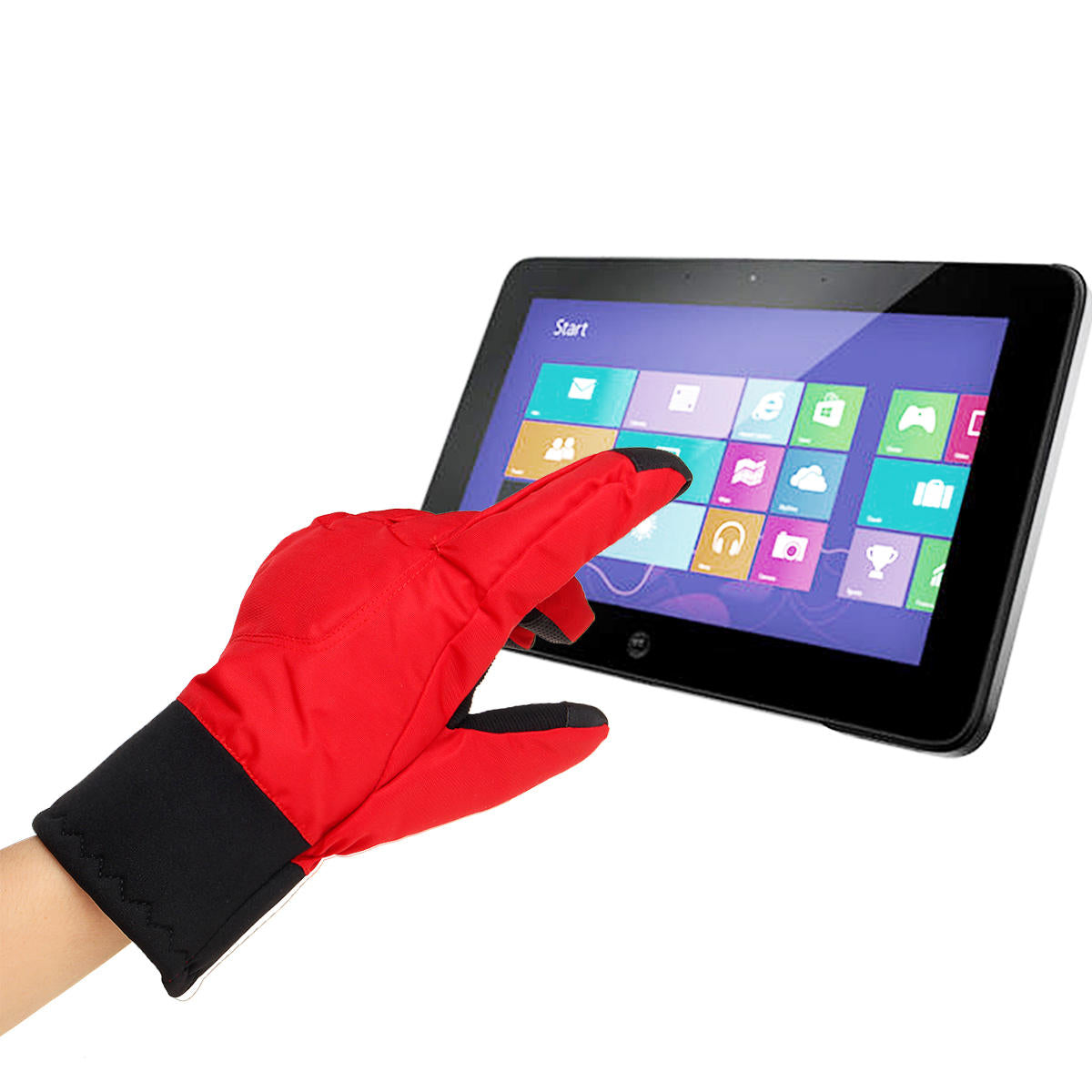 L Winter Motorcycle Gloves: Touchscreen, Windproof, Waterproof, Anti-slip, Thermal Nylon Secondary image