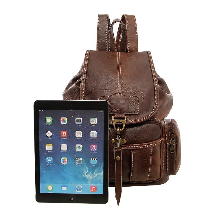 Vintage Multifunctional Female Leather Backpack Secondary image