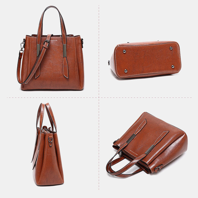 Women Casual Faxu Leather Handbag Shoulder Bag Secondary image