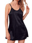 Women's Silk Satin Sleeveless Nightgown - Backless Pajamas for Spring/Summer Comfort