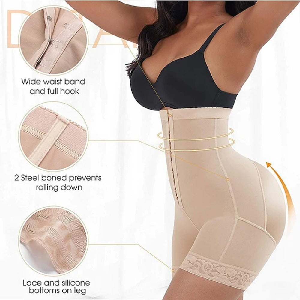 Women High Waist Body Shaper Butt Lifter Firm Control Shapewear Boyshorts Secondary image