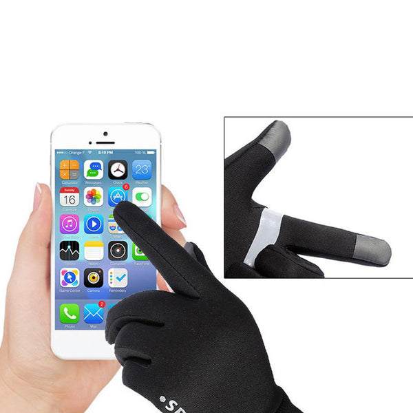 Unisex Waterproof Touchscreen Sport Gloves - Anti-slip, Warm Lining, Wrist Lengthening