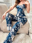 Pati Paints Vacation Floral Print Cami Top & Pants PJ Set