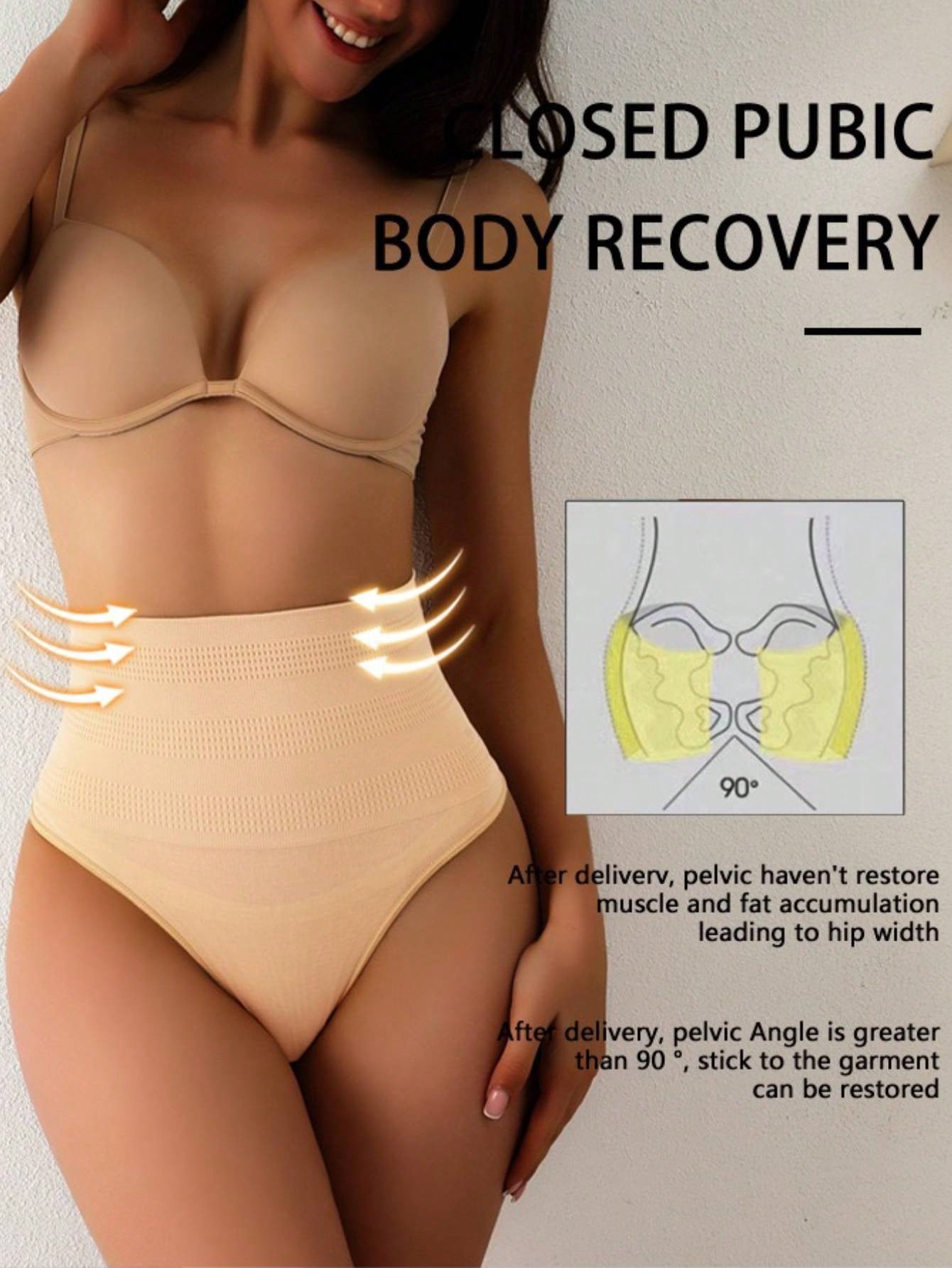 3-Pack High Waist Tummy Control Seamless Thong Panties with Butt Lift Secondary image