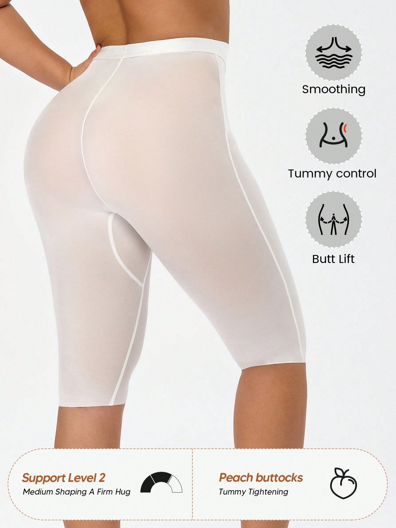 Women's High-Waisted Mesh Sheer Pants - Tummy Control & Butt Lift for Daily & Sports Secondary image