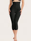 High-Waist Seamless Shapewear Capri Leggings - Solid Color