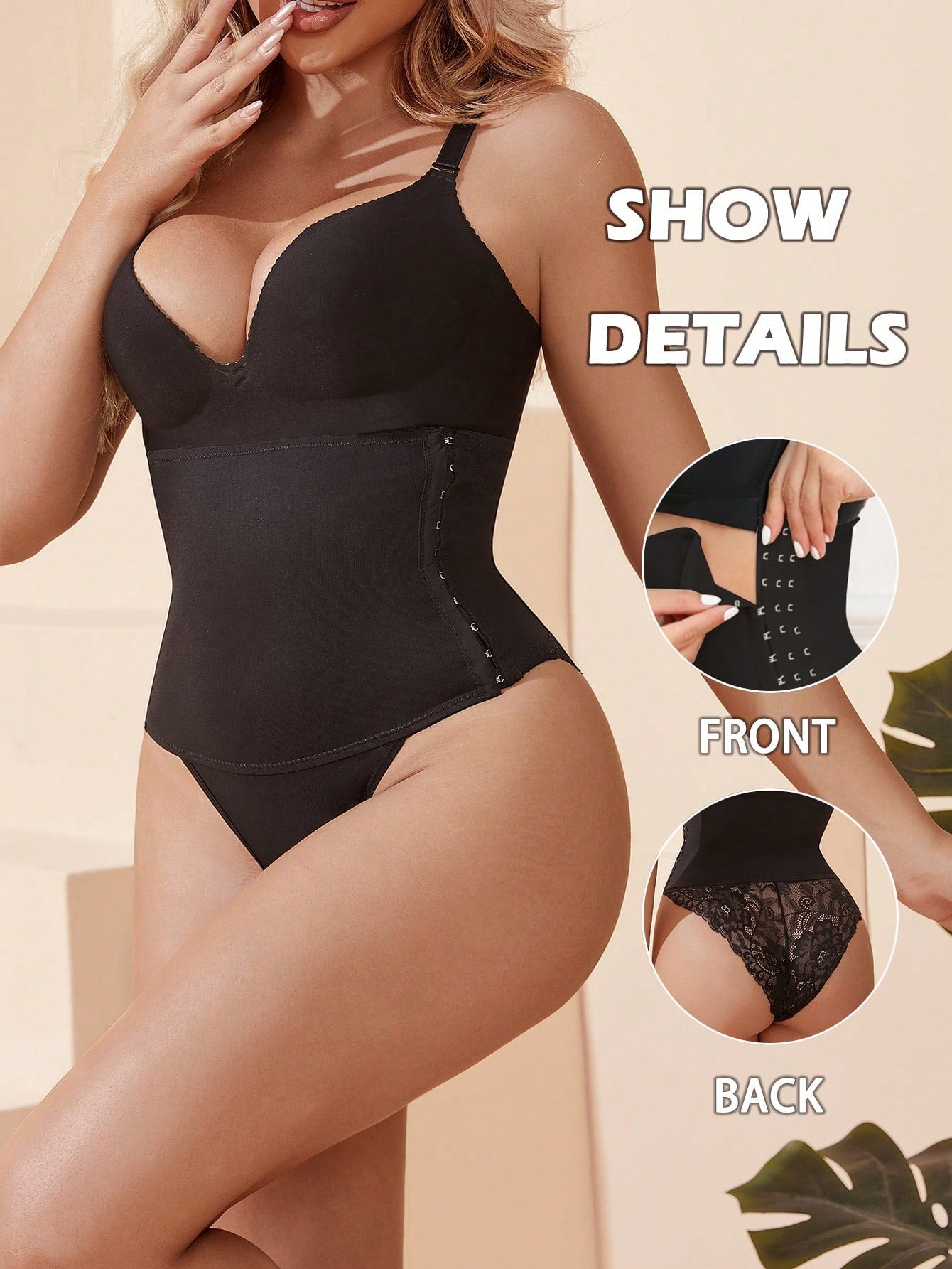 Women's Sexy Lace High Waist Tummy Control Shapewear Panties Main image