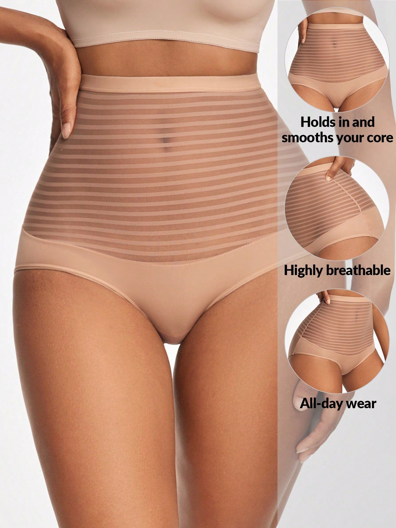 Women's High Waist Mesh Shapewear Bottoms Main image