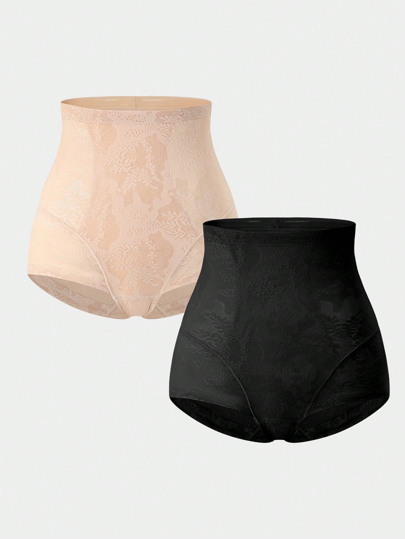 2pcs Women's High Waist Shapewear Panties - Casual & Comfortable Secondary image