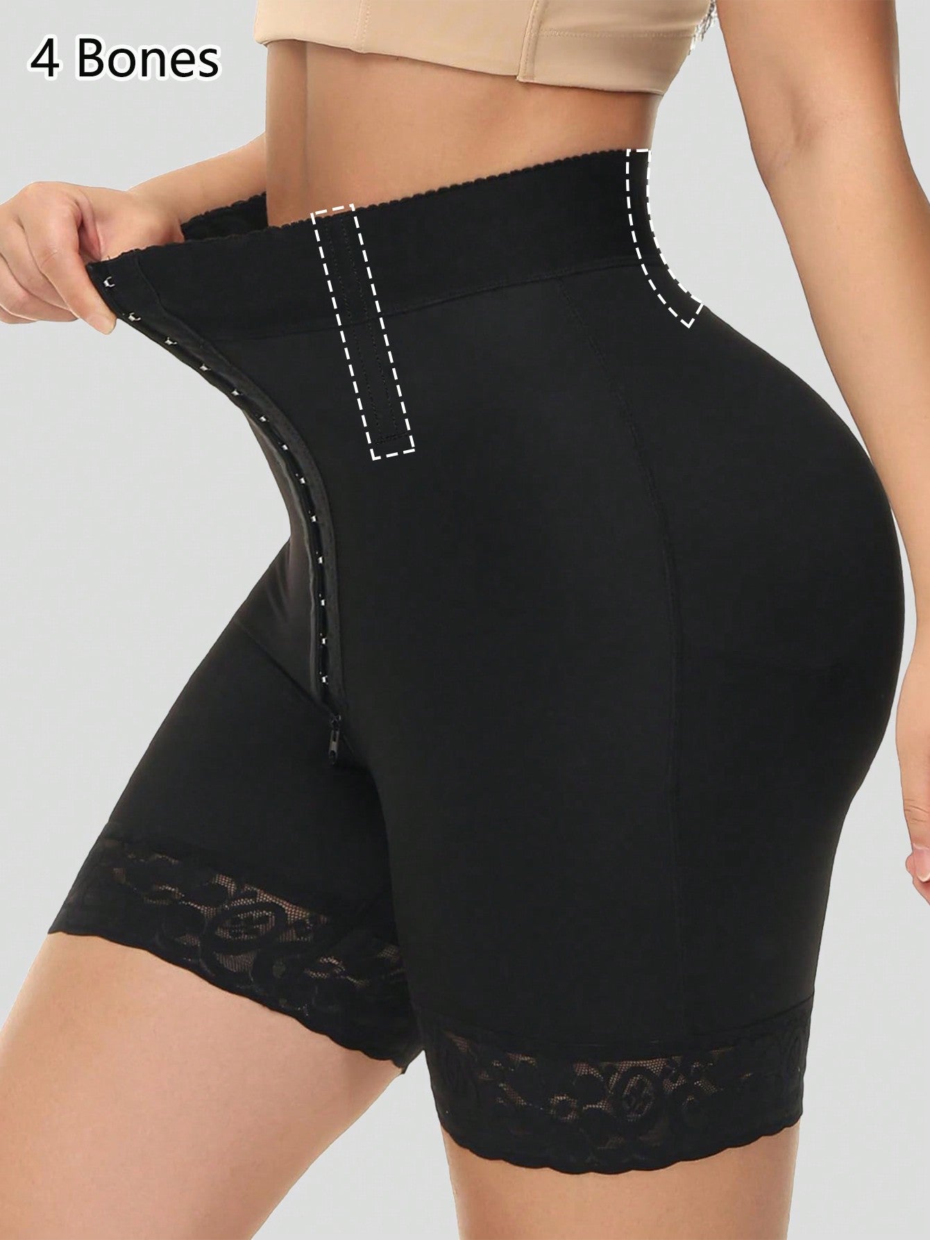 4 Bones Slimming Shapewear Shorts for Women - Tummy Control & Butt Lifter Secondary image