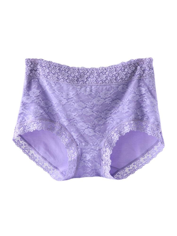 Women's High Waist Lace Full Coverage Panties Main image