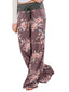 Women Plus Size Flowers Print Drawstring Waist Loose Home Casual Pajamas Pants