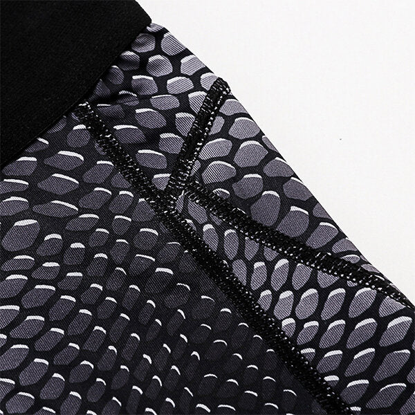 Fitness Quick Dry Stretch Tights Running Trousers Men's Casual 3D Printed Pants