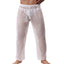 Sexy Hollow Mesh Breathable Perspective Home Sleepwear Pajamas Pants for Men