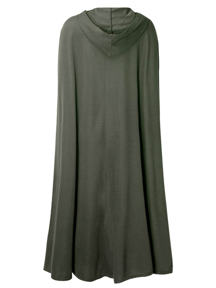Women Casual Hooded Loose Cape Jacket Coats Cloak Secondary image
