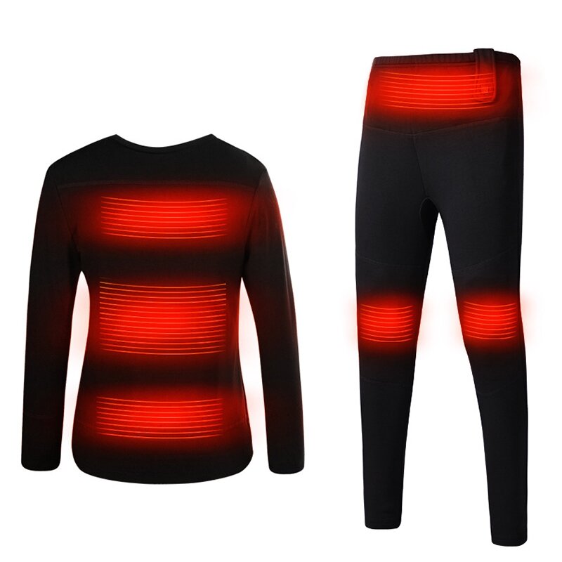 Unisex USB Heated Thermal Underwear Set for Outdoor Activities - Warm Winter Shirt & Trousers Main image