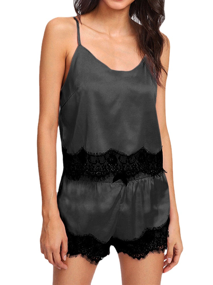 Silky Soft Summer Pajama Set: Sling Top & Shorts