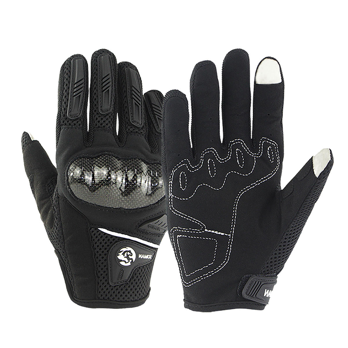 Touchscreen Full Finger Safety Gloves for Motorcycle Riding & Cycling Main image