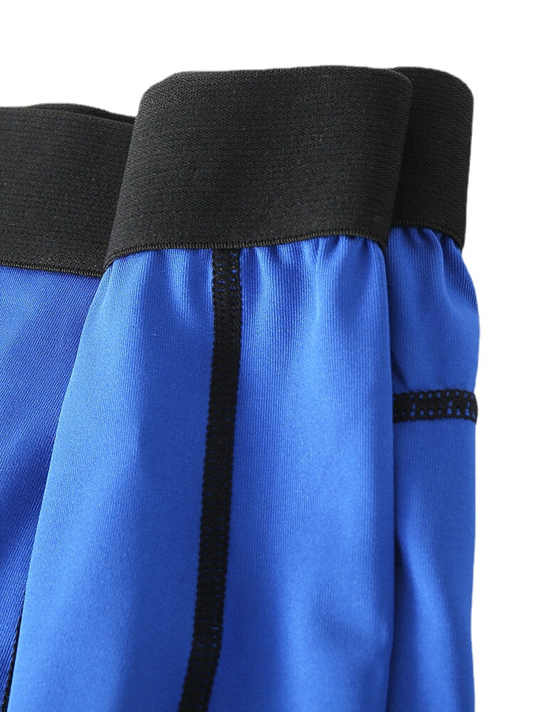 Men Stretch Slim Sport Quick Dry Pocket Mid Waist Breathable Thin Fitness Shorts