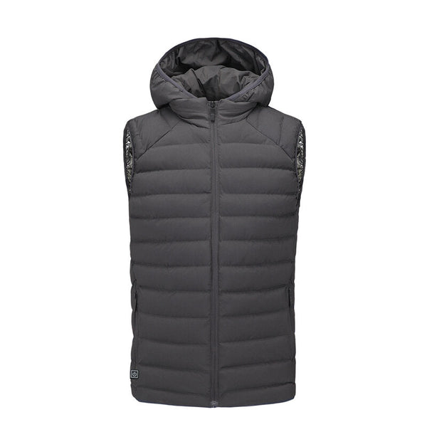 USB Heated Vest with Hat for Men & Women - Winter Hiking & Fishing Jacket