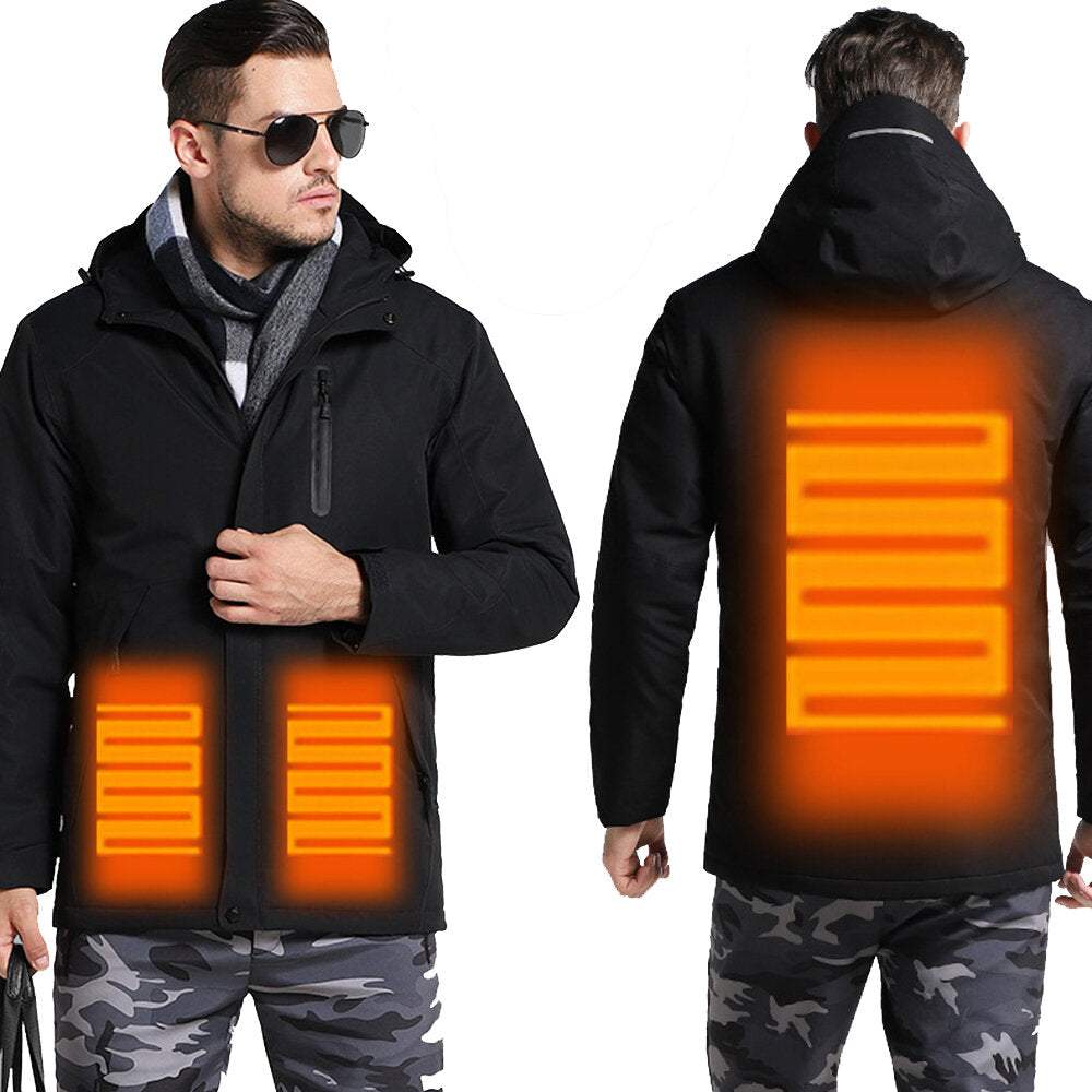 Electric Heated Coat USB Charging Smart Winter Jacket Men & Women Outdoor Hiking Waterproof Secondary image