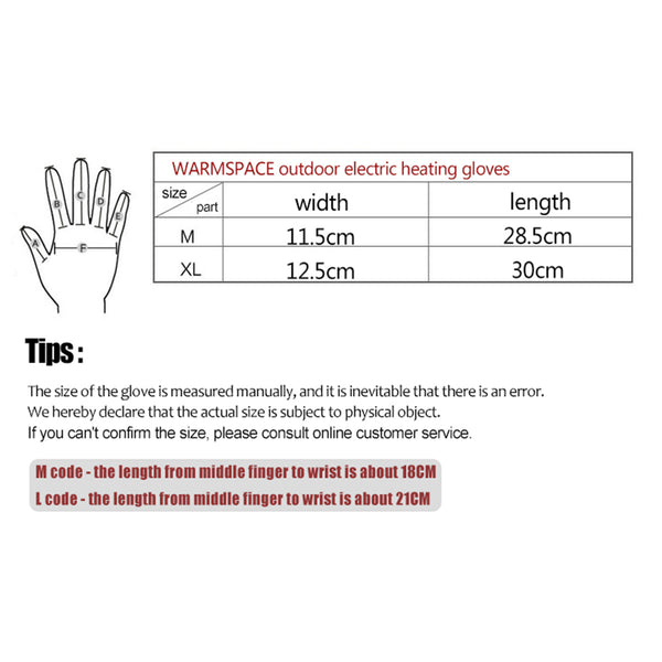 Electric Heated Gloves for Winter Cycling & Motorcycle Riding