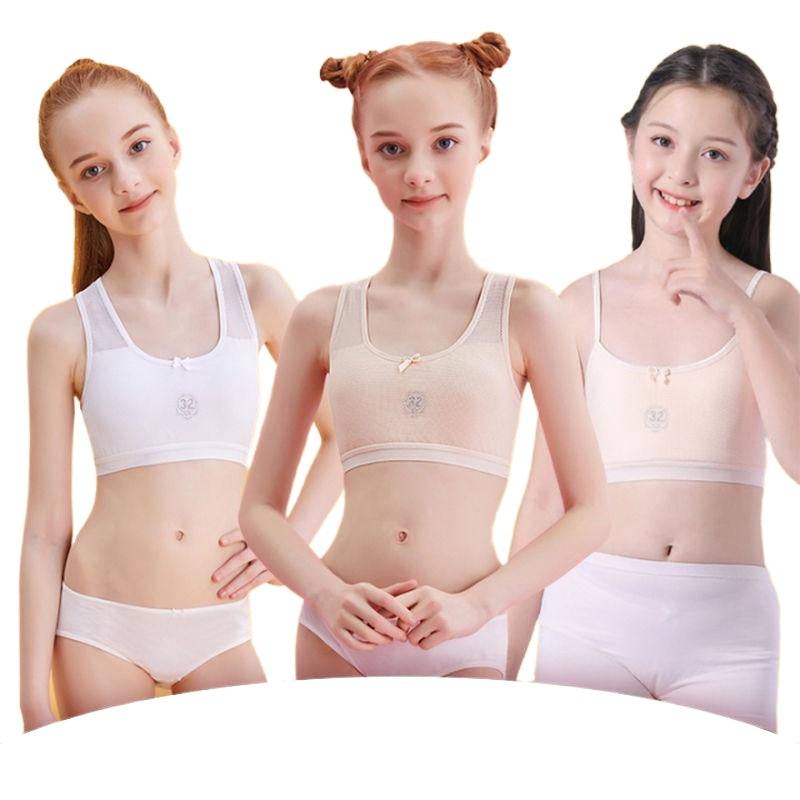 Casual Sweet Adolescent Girls' Cotton Training Bra Main image