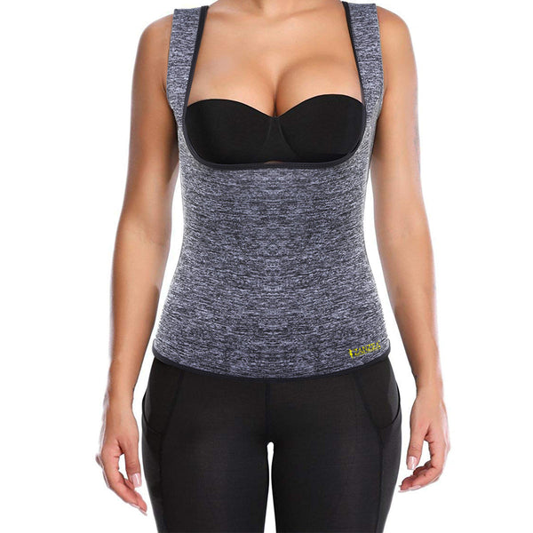 Women Sweat Sauna Body Shaper Vest Thermo Neoprene Trainer Sliming Waist Belt Tracksuit